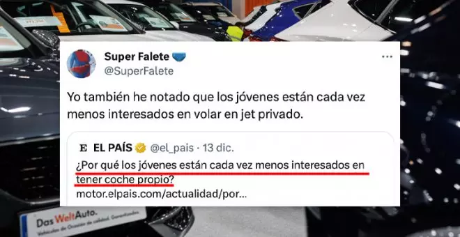 'El País' se pregunta por qué los jóvenes no quieren tener coche: "Consecuencias del 'sinunduring'"