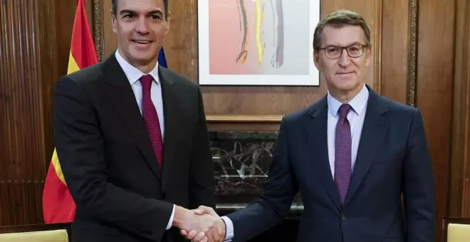 Feijóo exige a Sánchez que la Comisión Europea medie para renovar el CGPJ y Moncloa acepta