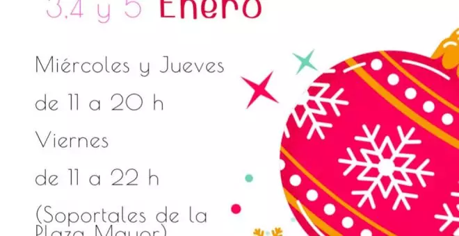 Los soportales de la Plaza Mayor acogerán un Mercadillo de Reyes con una docena de expositivos