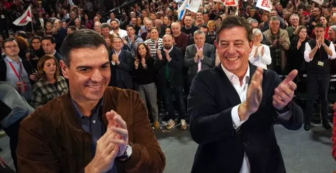 El PSOE explota "la gran mentira de Feijóo" en el final de la campaña de Galicia y confía en que Besteiro ayude al cambio
