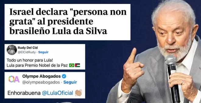 "Es todo un honor, un piropazo": aplausos a Lula da Silva tras ser declarado "persona non grata" por Israel