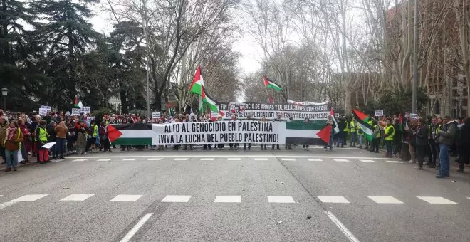 Miles de personas se manifiestan en Madrid en solidaridad con Palestina y contra el "genocidio" israelí
