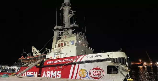 Zarpa el barco de Open Arms con ayuda humanitaria para Gaza