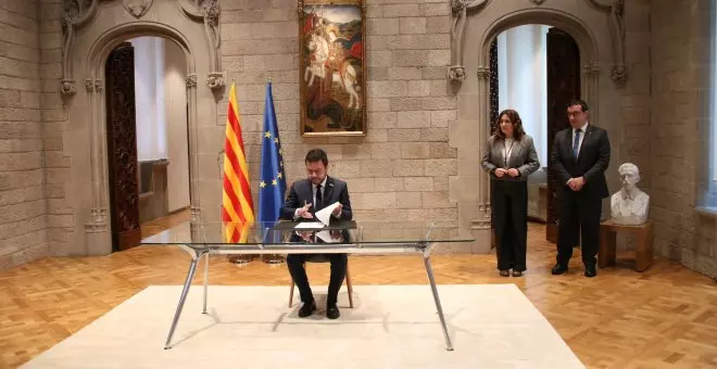 Aragonès signa el decret de convocatòria de les eleccions del 12 de maig
