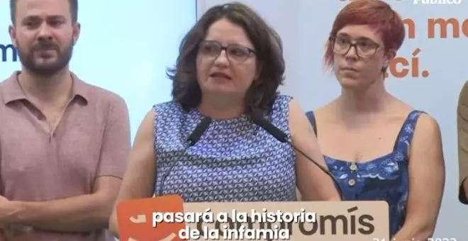 "Esto pasará a la historia de la infamia": las palabras de Mónica Oltra que lo clavaron al dimitir en 2022