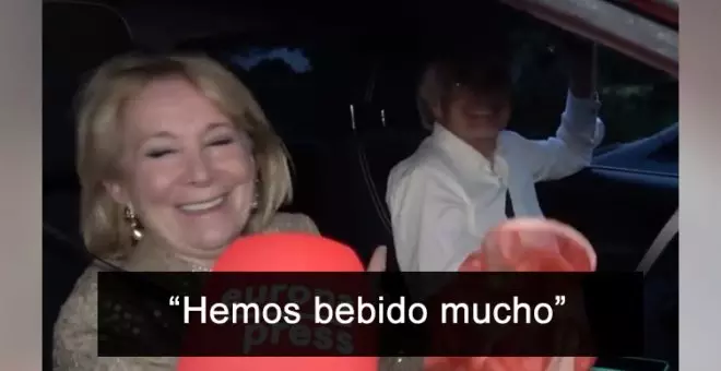"Hemos bebido mucho": la confesión al volante y entre risas del marido de Aguirre en la boda de Almeida