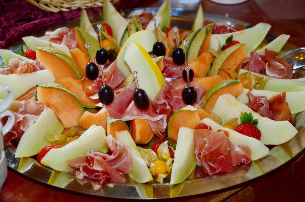 Ensalada de melón y jamón