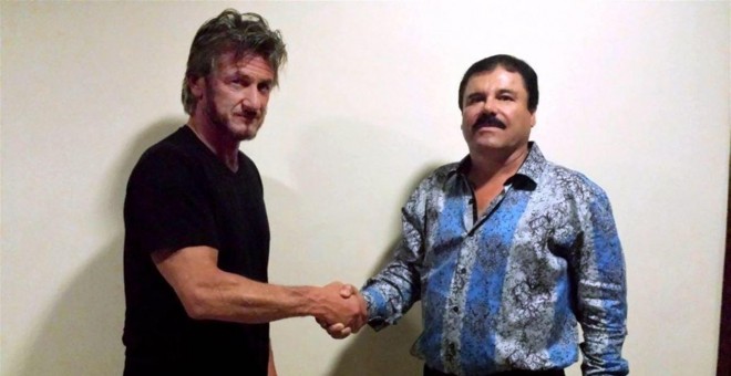 'El Chapo' Guzmán y el actor Sean Penn. EUROPA PRESS