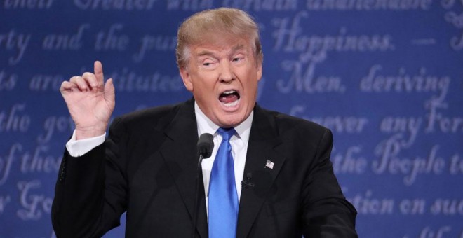 El candidato republicano Donald Trump, en un debate en televisión. EFE