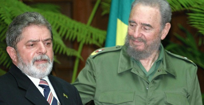 Fidel Castro y Lula da Silva mantuvieron una relación estrecha.