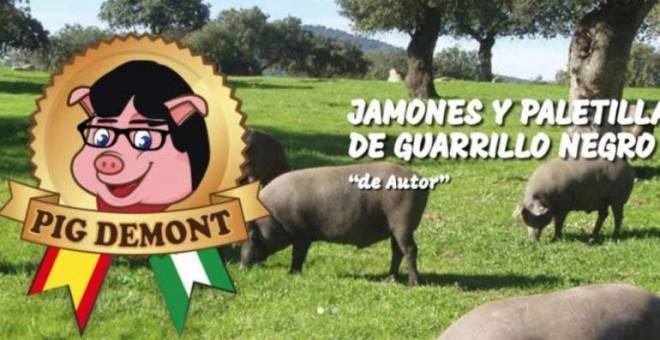 Cartel de la marca 'Pig de Mont'.