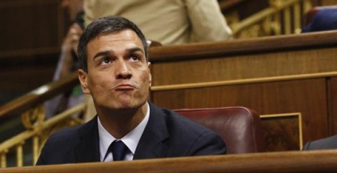 Pedro Sánchez en el Congreso. EUROPA PRESS