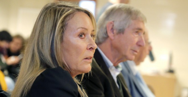 Marina Castaño junto al exgerente de la Fundación Cela, Tomás Cavanna. / EFE