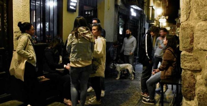 Ambiente nocturno en Zamora, donde la zona de Los Lobos y la calle Herreros destacan por sus pinchos. / TURISMO-ZAMORA.COM