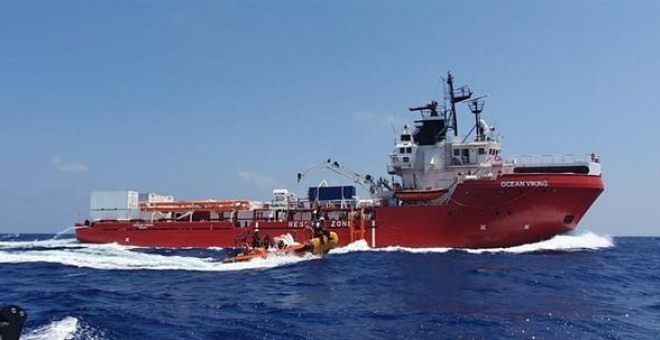 Barco de rescate 'Ocean Viking' de MSF y SOS MediterranéeHANNAH WALLACE BOWMAN/MSF