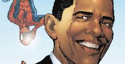 El presidente de Estados Unidos, Barack Obama, en la portada de un cómic de 'Spiderman'. EFE/Archivo