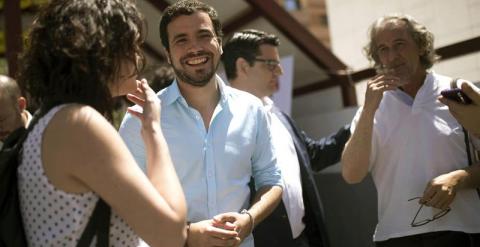 Alberto Garzón, este jueves en Córdoba. EFE/Rafa Alcaide