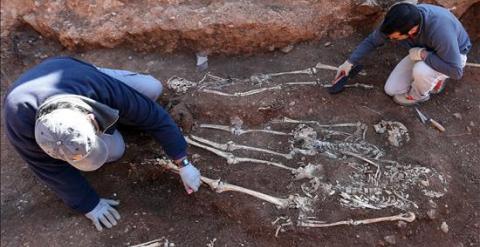 Fosa común en Teba de fusilados en la Guerra Civil. EFE/Archivo