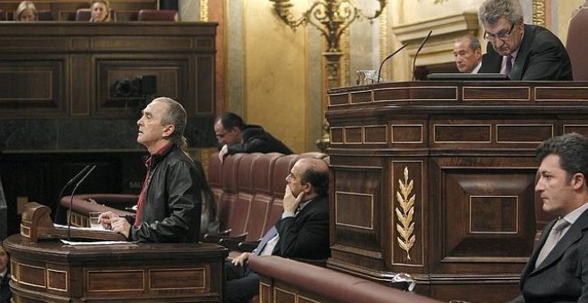 El diputado de Amaiur Sabino Cuadra, en el Congreso./EFE