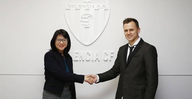 Denis Cheryshev, en las oficinas del Valencia.