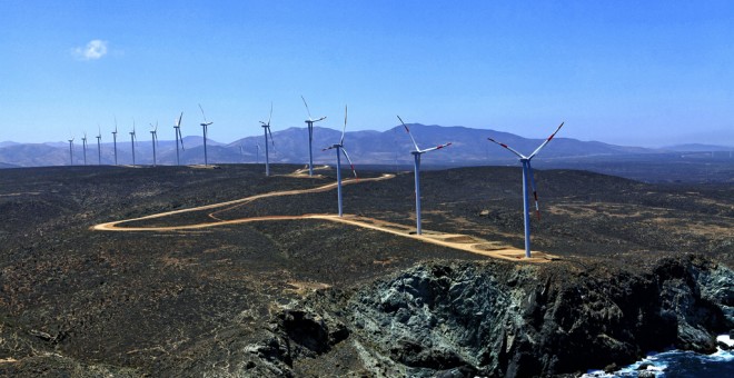 Parque eólico de Punta Palmeras, de Acciona Windpower en Chile.