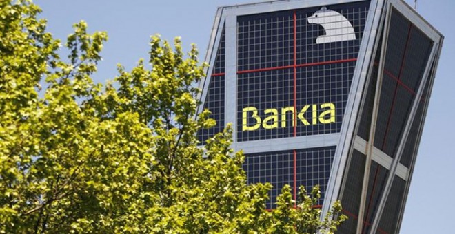 Sede de Bankia en una de las Torres Kio de Madrid. E.P.