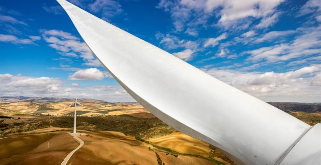 Un aerogenerador de Gamesa. E.P.