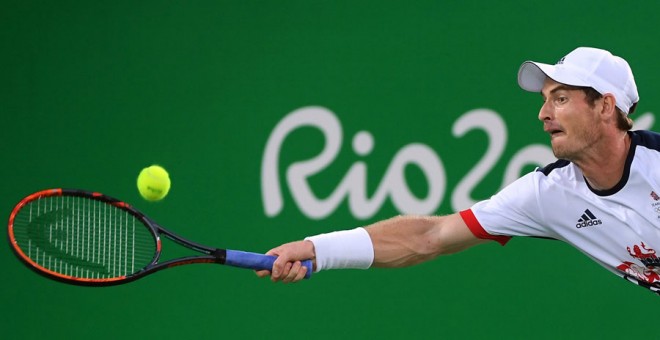 Murray, durante el partido ante Del Potro. REUTERS/Toby Melville