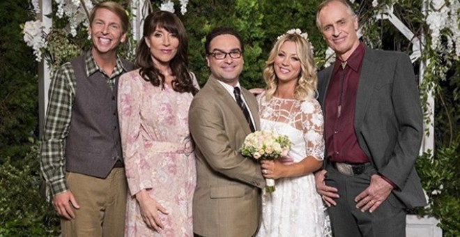 Las ímagenes del estreno de la 10ª temporada de The Big Bang Theory... con la  familia de Penny | Público