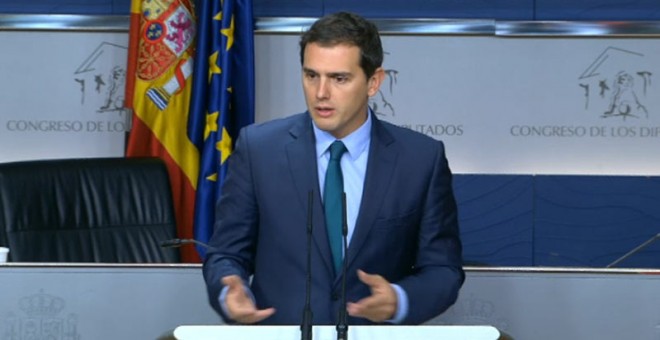 Albert Rivera en rueda de prensa