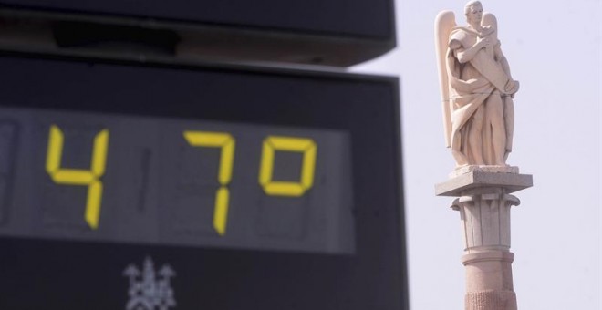 Termómetro marcando 47 grados en Córdoba / EFE