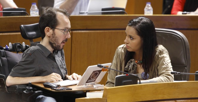 La portavoz de Podemos, Maru Díaz, intervendrá en nombre de los morados, en pleno proceso de relevo de Echenique /Cortes de Aragón