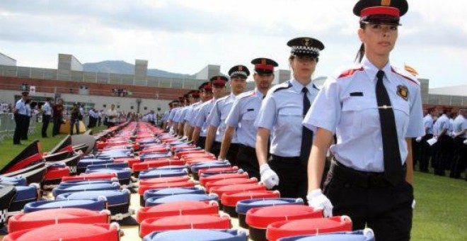 Acte de l'Escola de policia de Catalunya a Mollet del Vallès