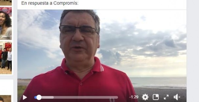 Captura del videomensaje de Pepe Herrero.