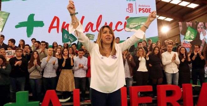 La presidenta del Gobierno de Andalucía y candidata a la reelección, Susana Díaz./EFE