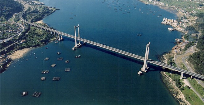 Vista de un puente de la autopista AP-9 gestionada por Audasa (del grupo Itínere). E.P.