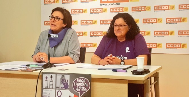 La portaveu de CCOO de Catalunya, Montse Ros.