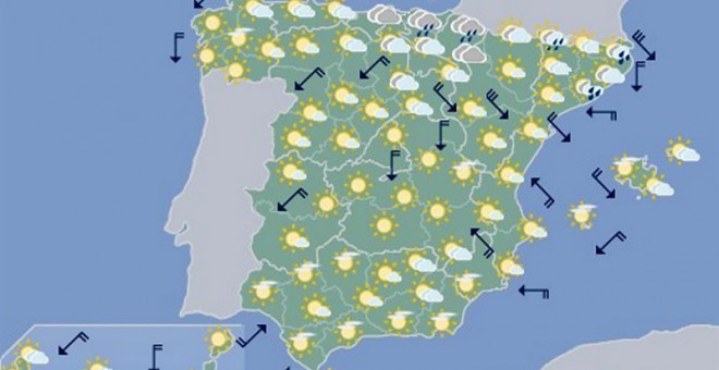 26/05/2019 - Mapa significativo elaborado por la Aemet válido para el 28/05/2019 de 12 a 24 horas | EFE/ Aeme