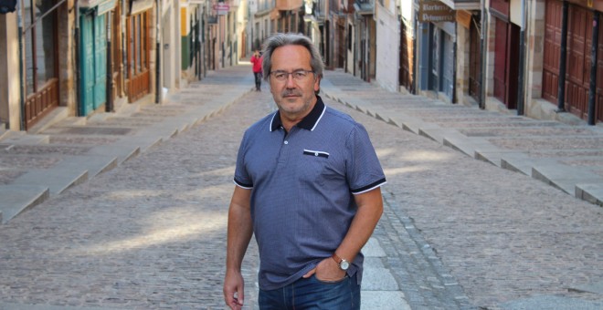 Paco Guarido, en la calle Balborraz de Zamora.