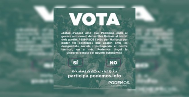 Votación de la militancia de Unidas Podemos.