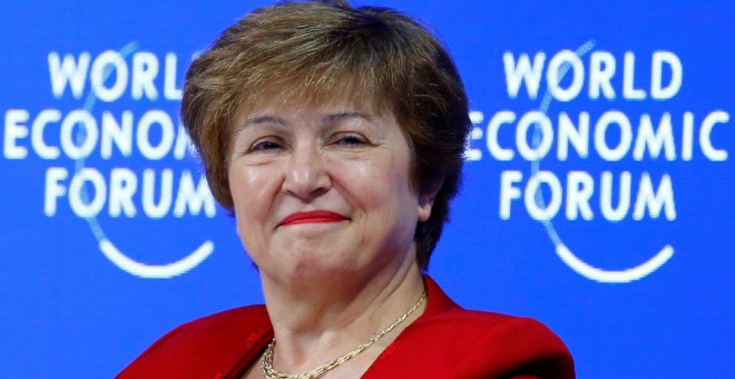 Kristalina Georgieva, actual consejera delegada del Banco Mundial y candidata europea al FMI, en la reunión del Foro de Davos de enero de 2019. REUTERS/Arnd Wiegmann