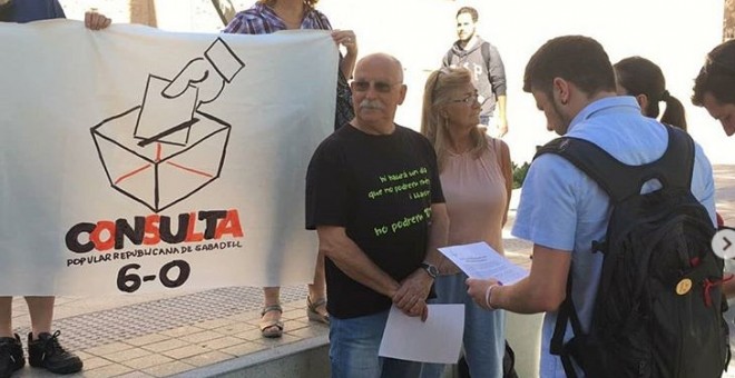 Una acte de la coordinadora de la consulta republicana de Sabadell.