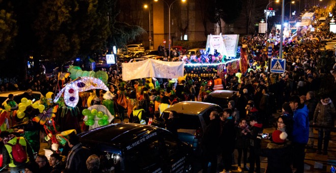 La cabalgata de Hortaleza reúne cada año a miles de asistentes. SANDRA BLANCO