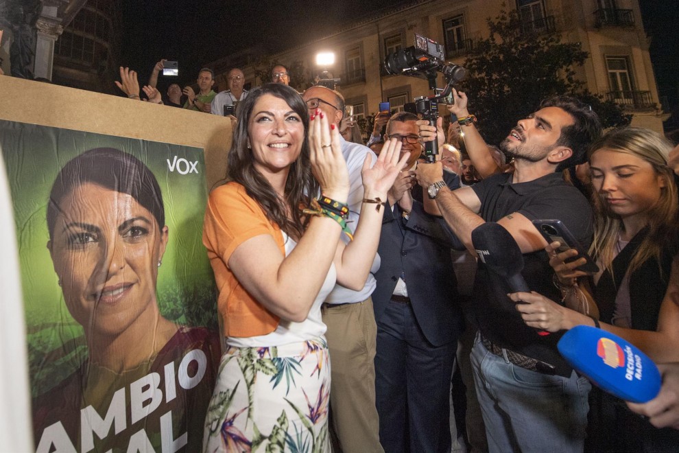 Macarena Olona, candidata de Vox a la presidencia de la Junta de Andalucía, arranca la campaña electoral este jueves en Granada.