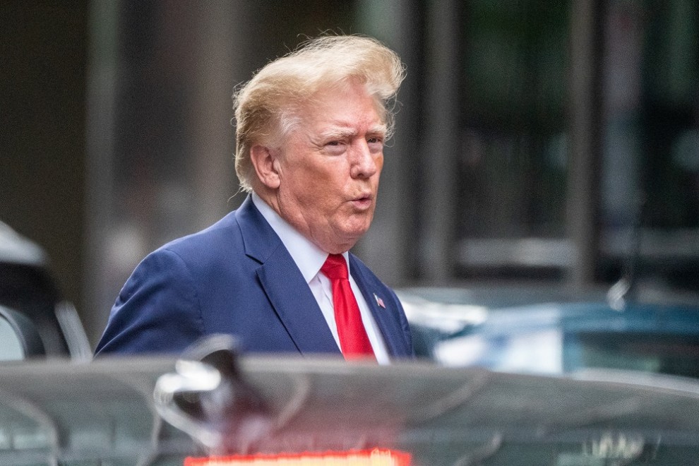 10/08/2022. Donald Trump en su llegada a la Torre Trump en Nueva York, a 10 de agosto de 2022.