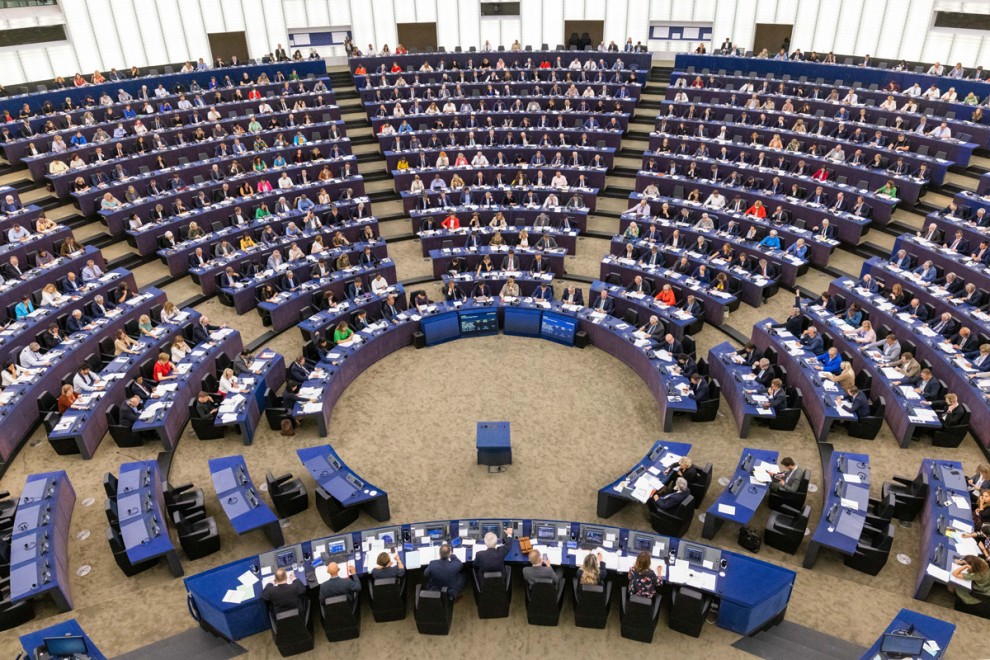 Sesión en el Parlamento Europeo, en Estrasburgo, a 14 de septiembre de 2022.