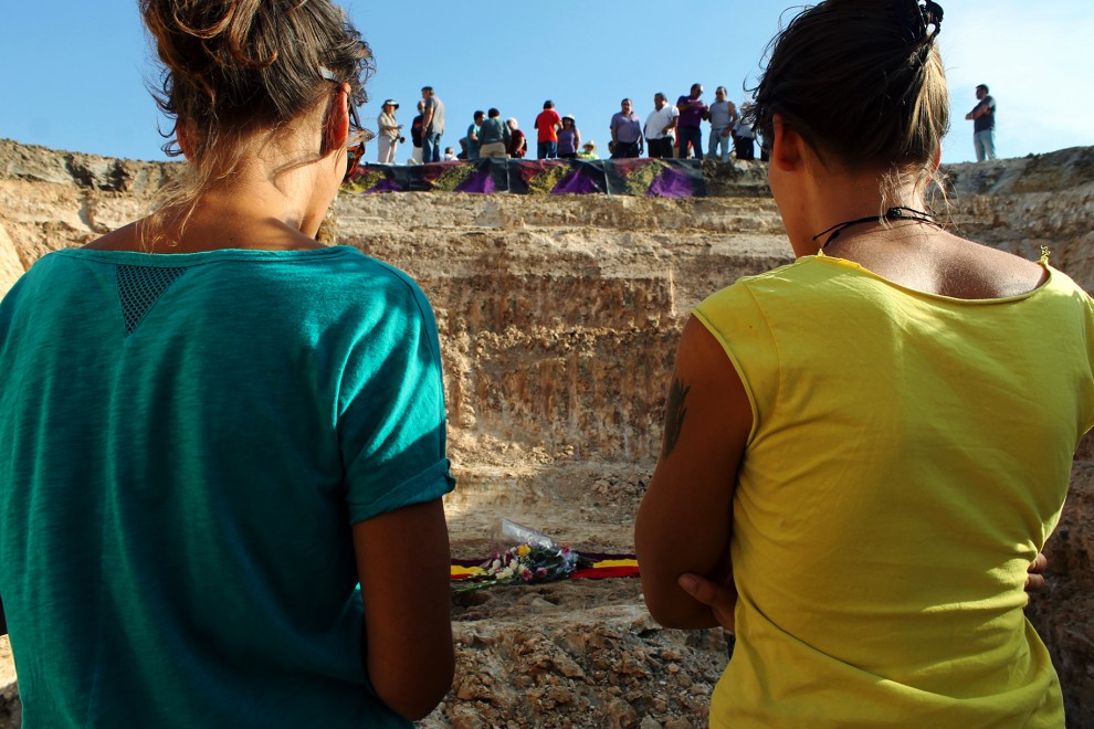 Trabajos arqueológicos de búsqueda de la fosa de las 'niñas del Aguaucho'
