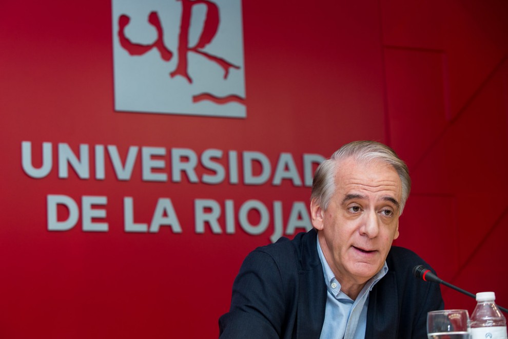 El periodista español Ignacio Cembrero en una imagen de 2017 en la Universidad de La Rioja.