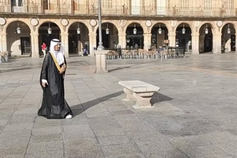 Uno de los asistentes al Peace City World Congress en Salamanca.