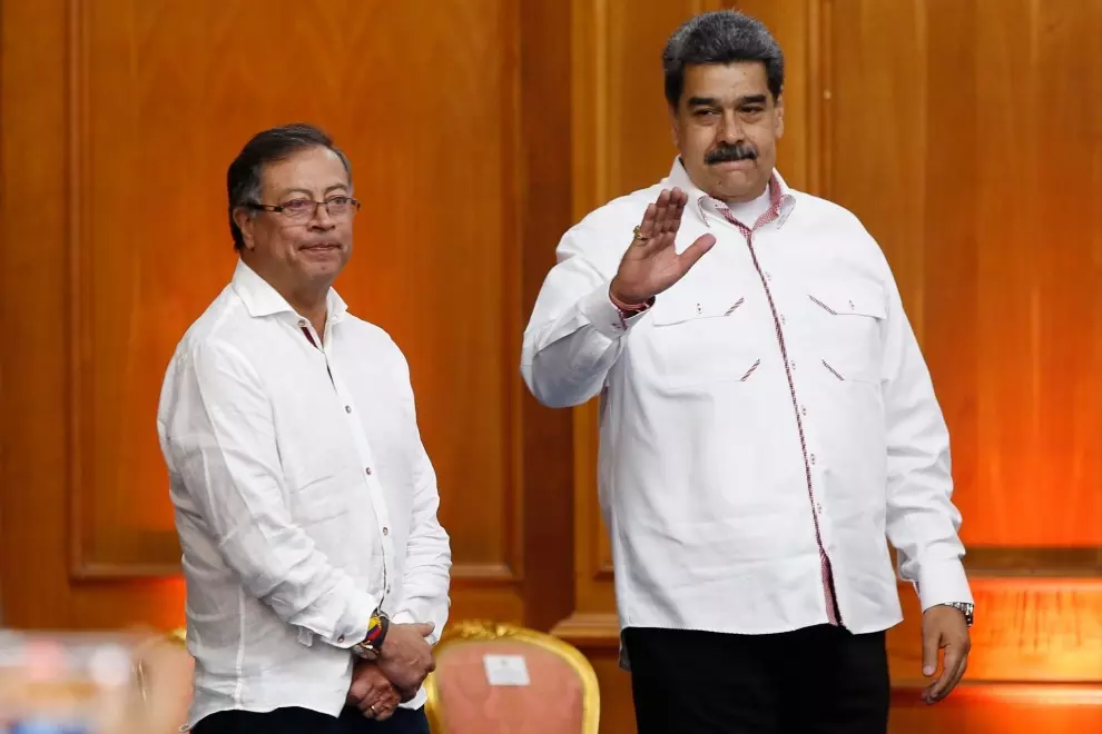 El presidente de Venezuela, Nicolás Maduro, y el de Colombia, Gustavo Petro, en un encuentro bilateral celebrado en noviembre de 2022.